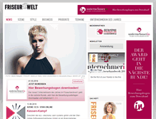 Tablet Screenshot of friseurwelt.net